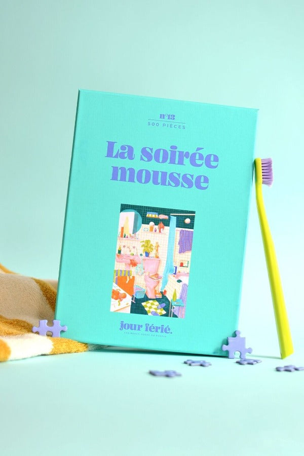 Puzzle 500 pièces - La soirée mousse