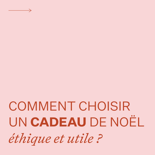 Composition typographique - Comment choisir un cadeau de Noël éthique et utile