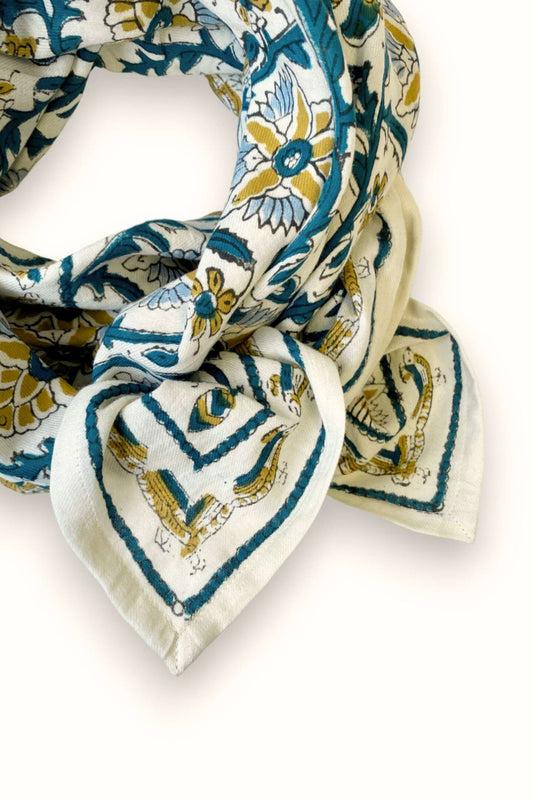 Foulard "Bird" sable Apache