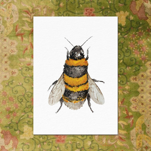 carte postale abeille ogre illustration