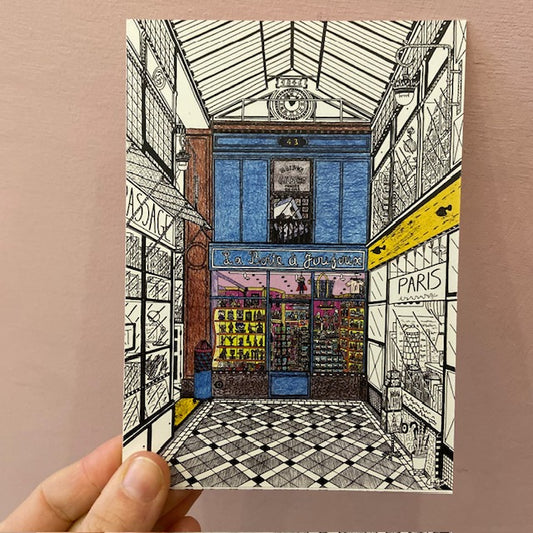 Carte postale paris -La boîte à joujoux