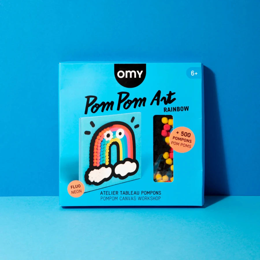Rainbow - pom pom art