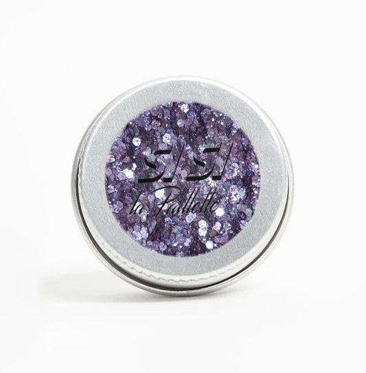 Paillettes violettes biodégradables