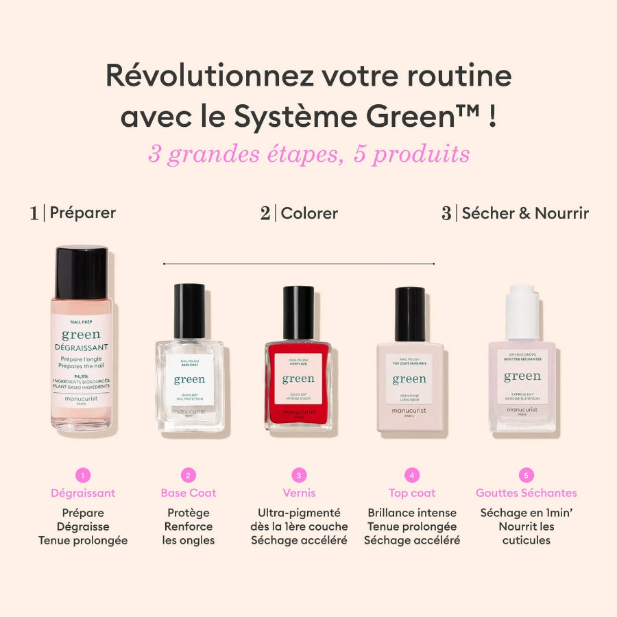 Routine Vernis à Ongles Green - Amour