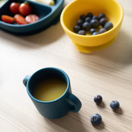 Set de 2 Tasses d´apprentissage en silicone - Blue Abyss / Lagoon - EKOBO