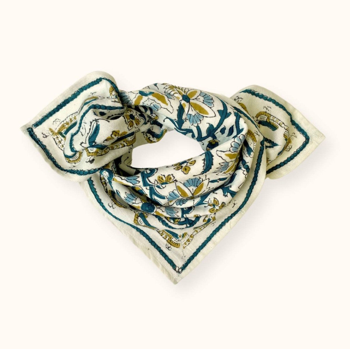 Foulard "Bird" sable Apache