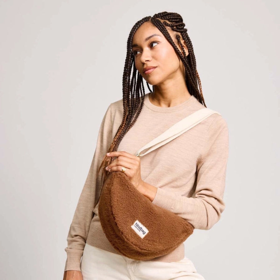 sac banane hindbag andrea teddy brun