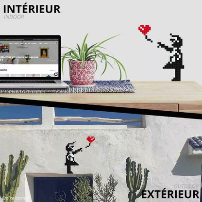 aperçu pixel art intérieur et extérieur