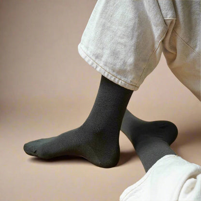 chaussettes coton kaki klue