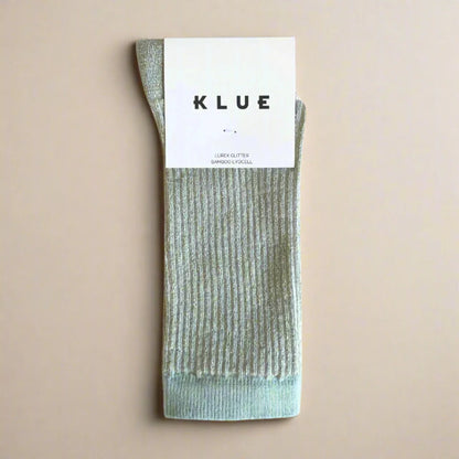 chaussettes pailletées rayé gris