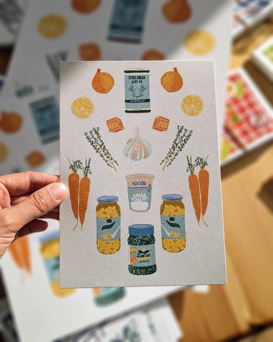 illustration soupe de carottes zaatar