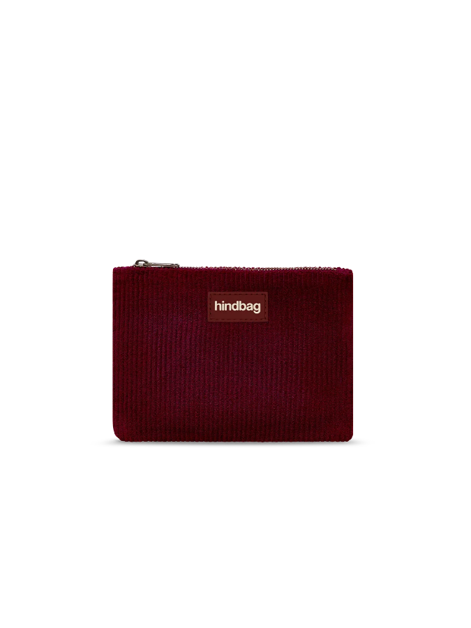 Pochette Lou Hindbag courleur velours bordeaux
