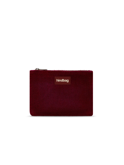 Pochette Lou Hindbag courleur velours bordeaux