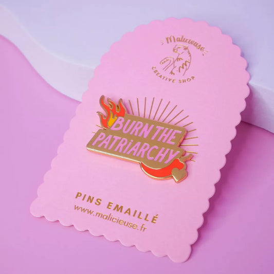 pins burn the patriarchy malicieuse