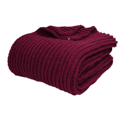 plaid laine alpaga bordeaux