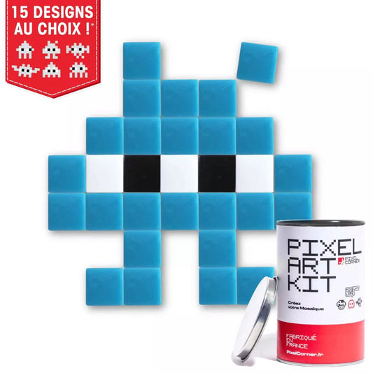 jeu créatif pixel art tiny(s) bleu
