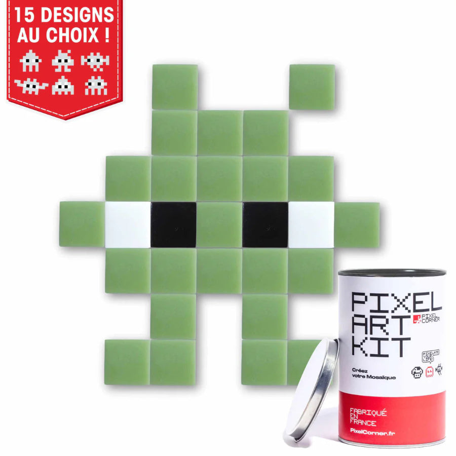 jeu créatif pixel art tiny vert