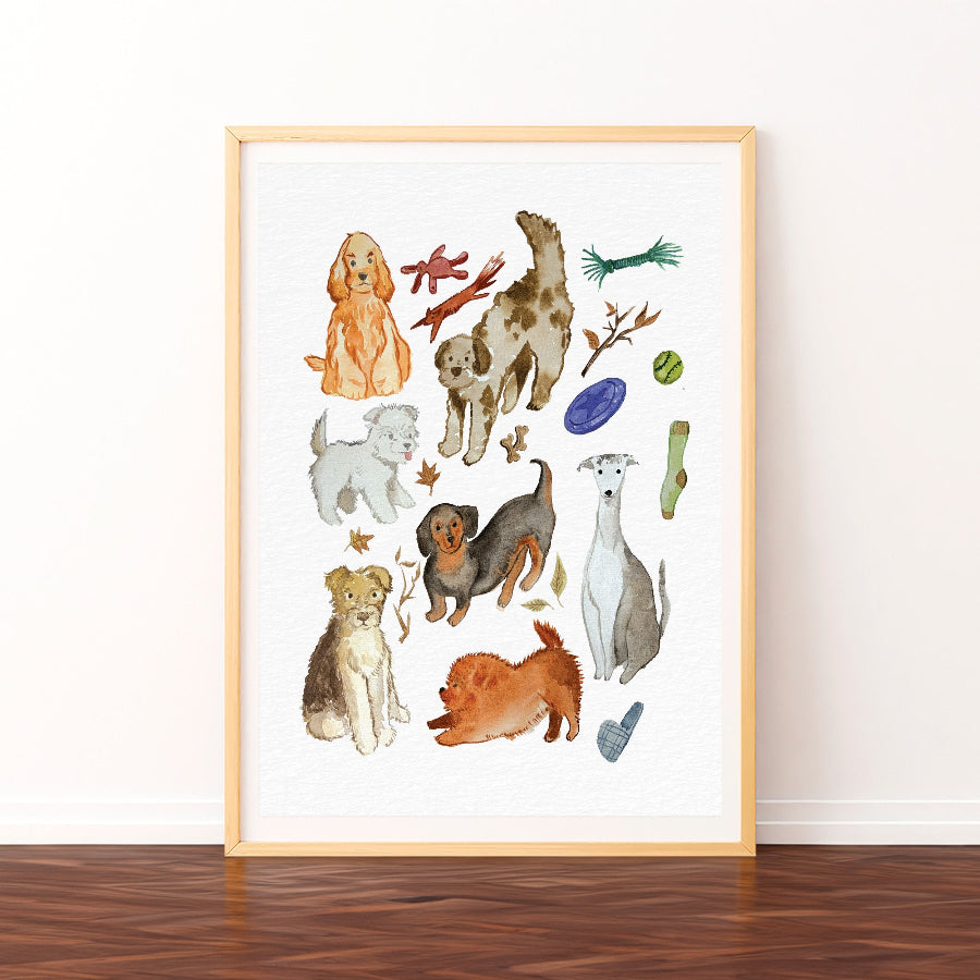 affiche chiens ogre illustration
