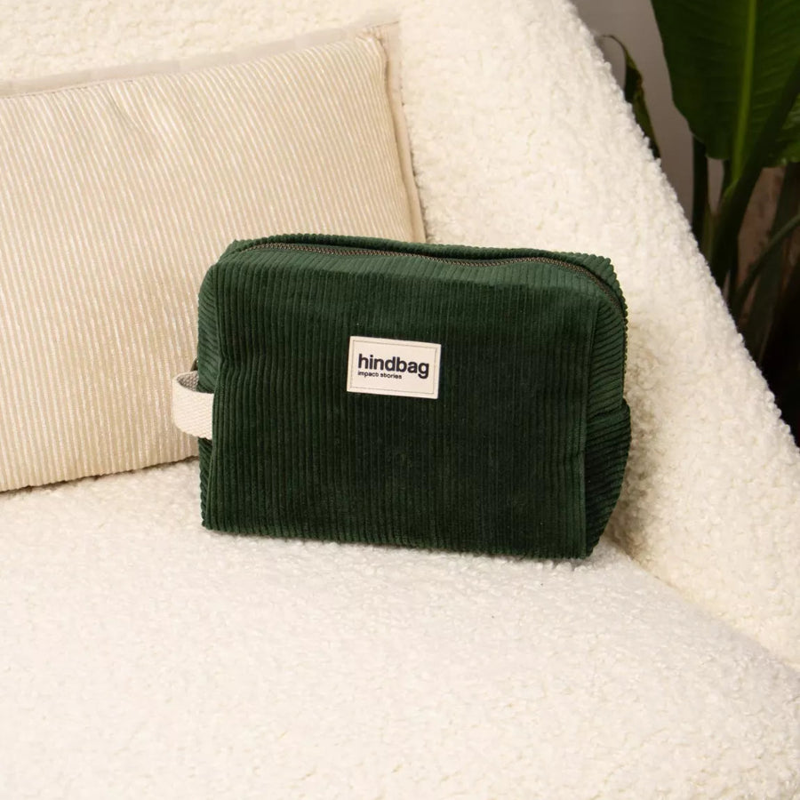 trousse de toilette velours sapin