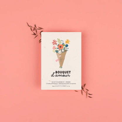 Sachet de graines - Bouquet d'amour
